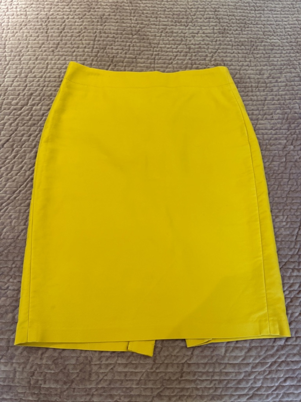 J. Crew Mustard Yellow Pencil Skirt